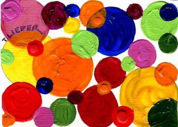 "Mardi Gras Beads" by Tom Lieder, Janesville WI  - Acrylic